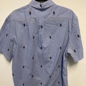 Blue Striped Polo Shirt